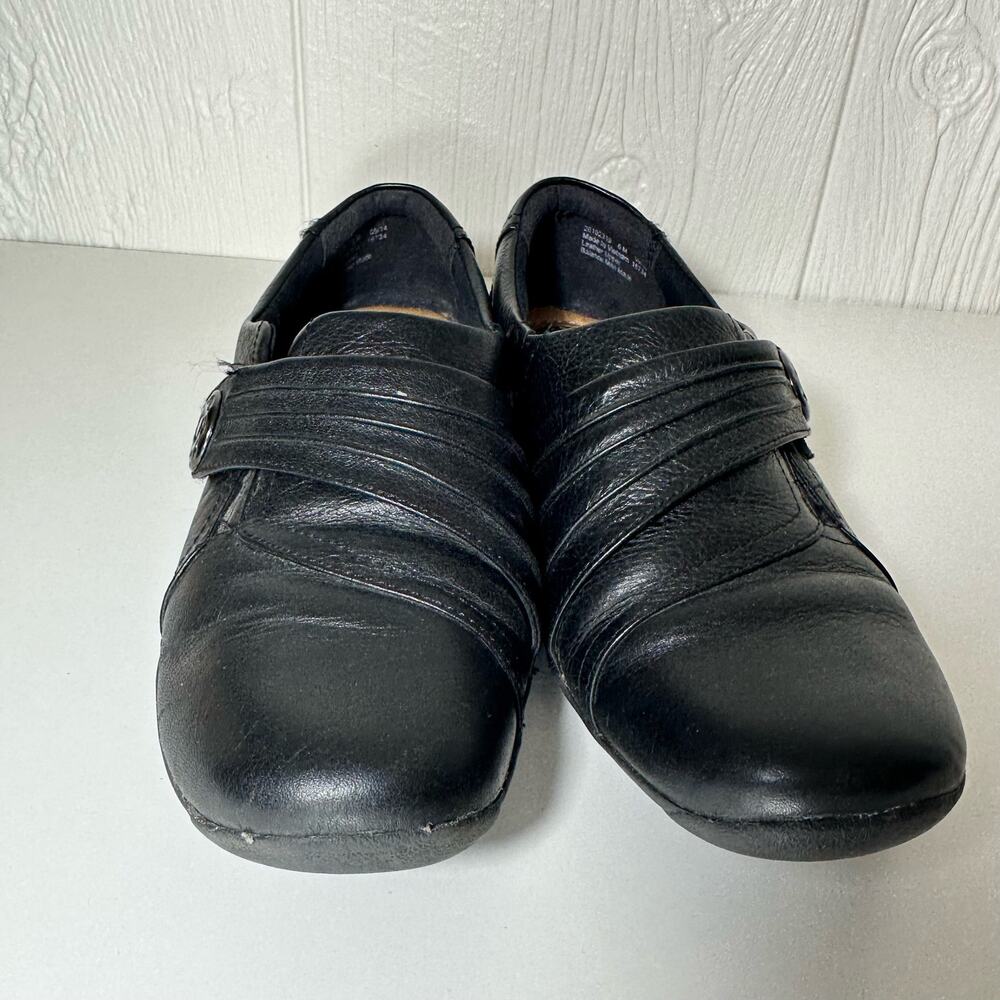 Clarks Artisan Kessa Alcove Black Size 6 M Leather Comfort Shoes - Picture 3 of 6